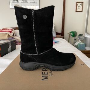 Merrell Black Suede Boots - Brand New in Box